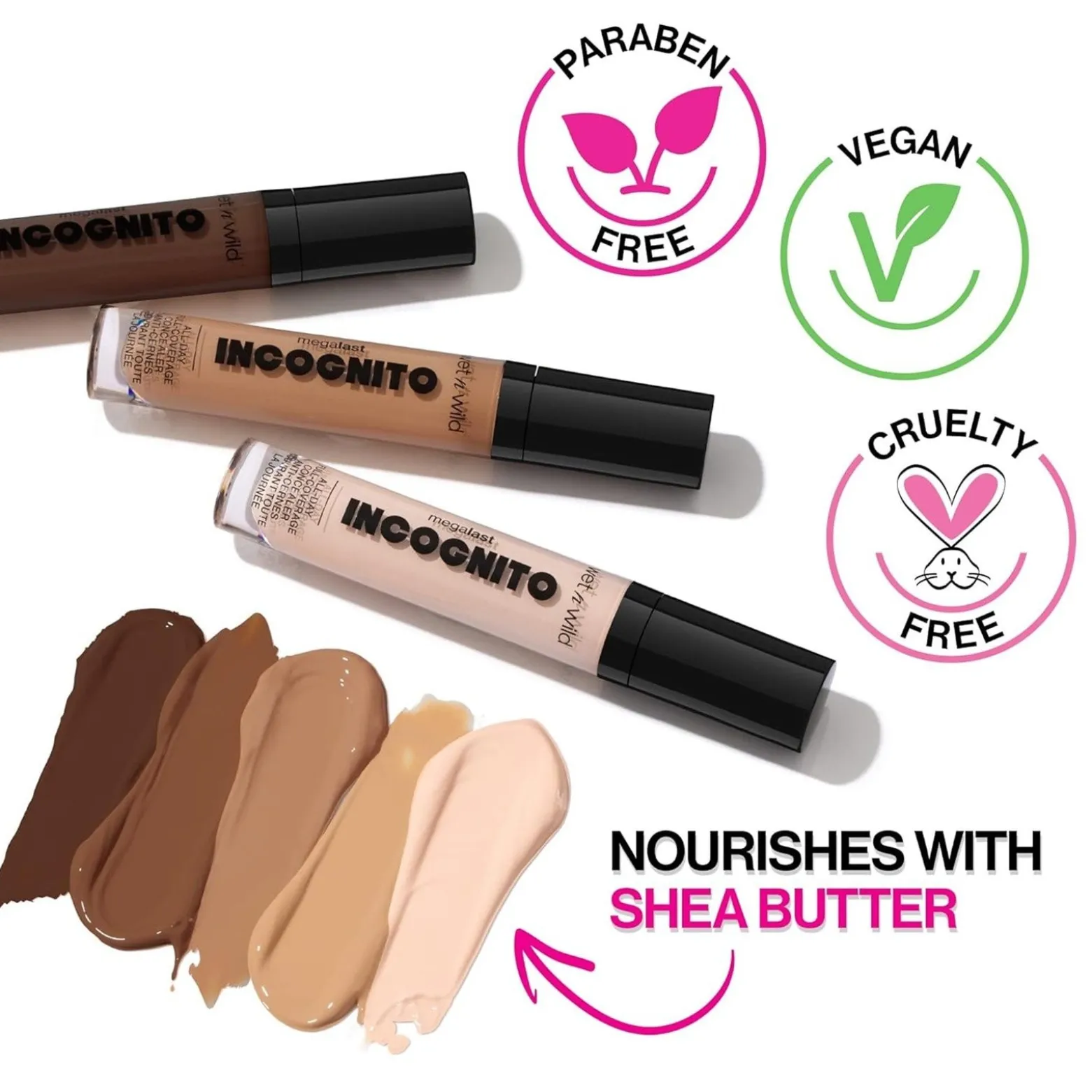 Wet n Wild Mega Last Incognito All-Day Full Coverage Concealer Light Beige 5.5ml (0.18floz)