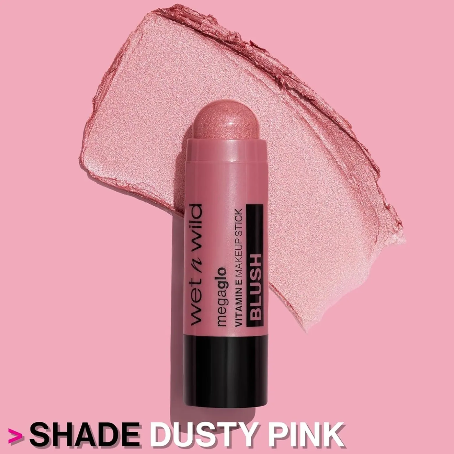 Wet n Wild Megaglo Vitamin E Makeup Stick Blush Dusty Pink 6g (0.21oz)