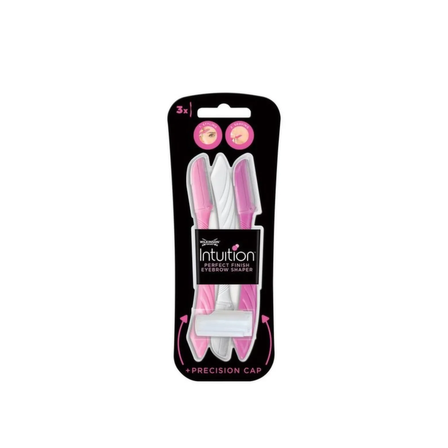 Wilkinson Sword Intuition Perfect Finish Eyebrow Shaper x3