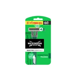 Wilkinson Sword Quattro Essential 4 Sensitive Precision Disposable Razors x4