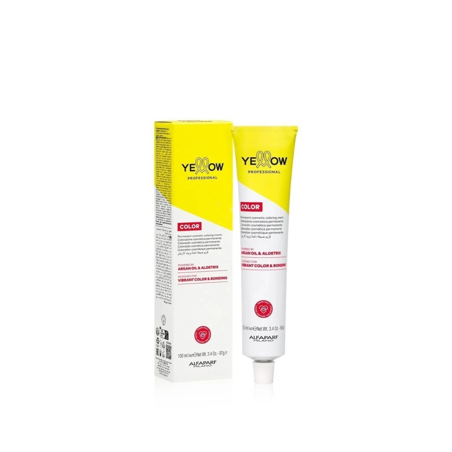 Yellow Professional Color Permanent Cosmetic Coloring Cream 3 Dark Natural Brown 100ml (3.4oz)