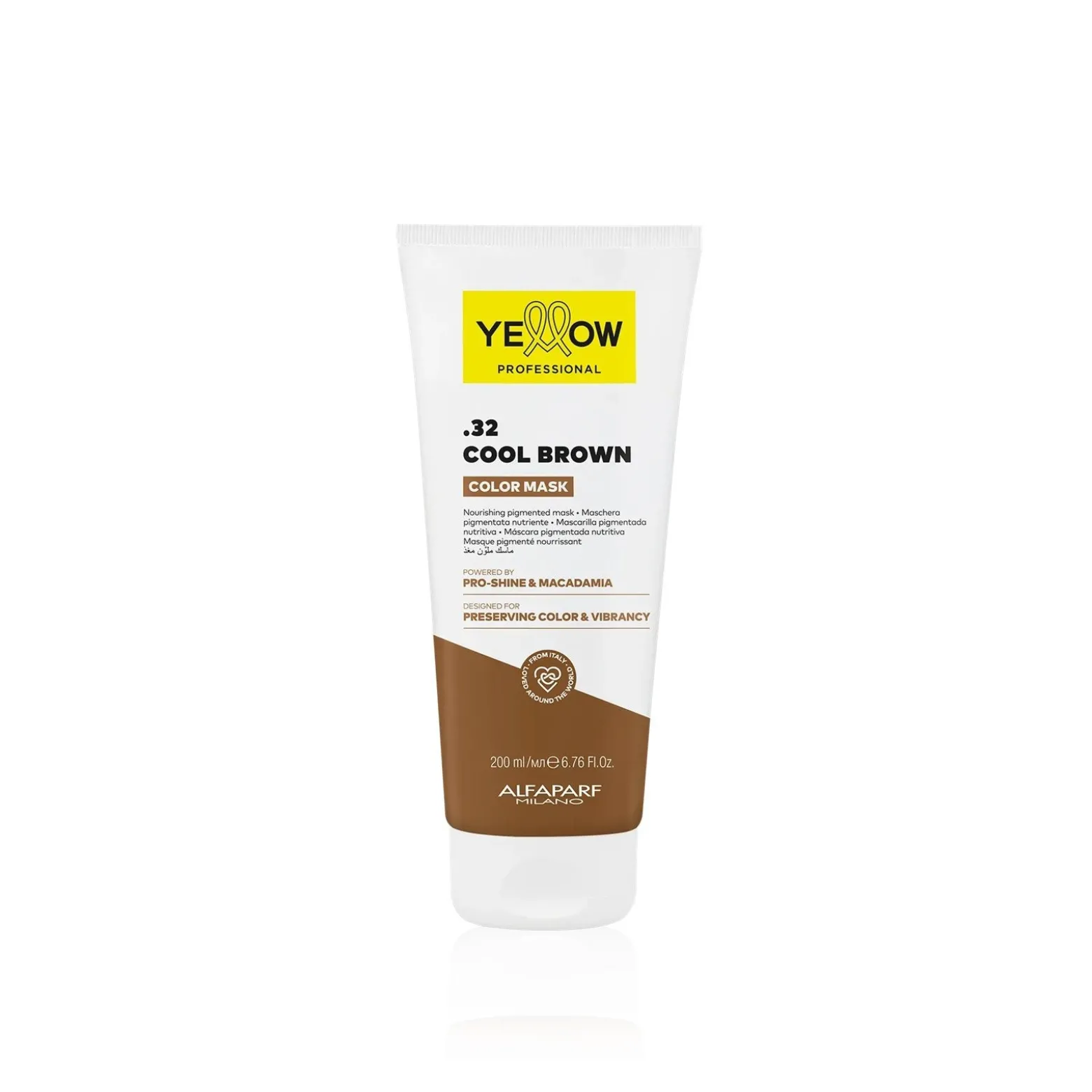 Yellow Professional Color Mask .32 Cool Brown 200ml (6.76floz)