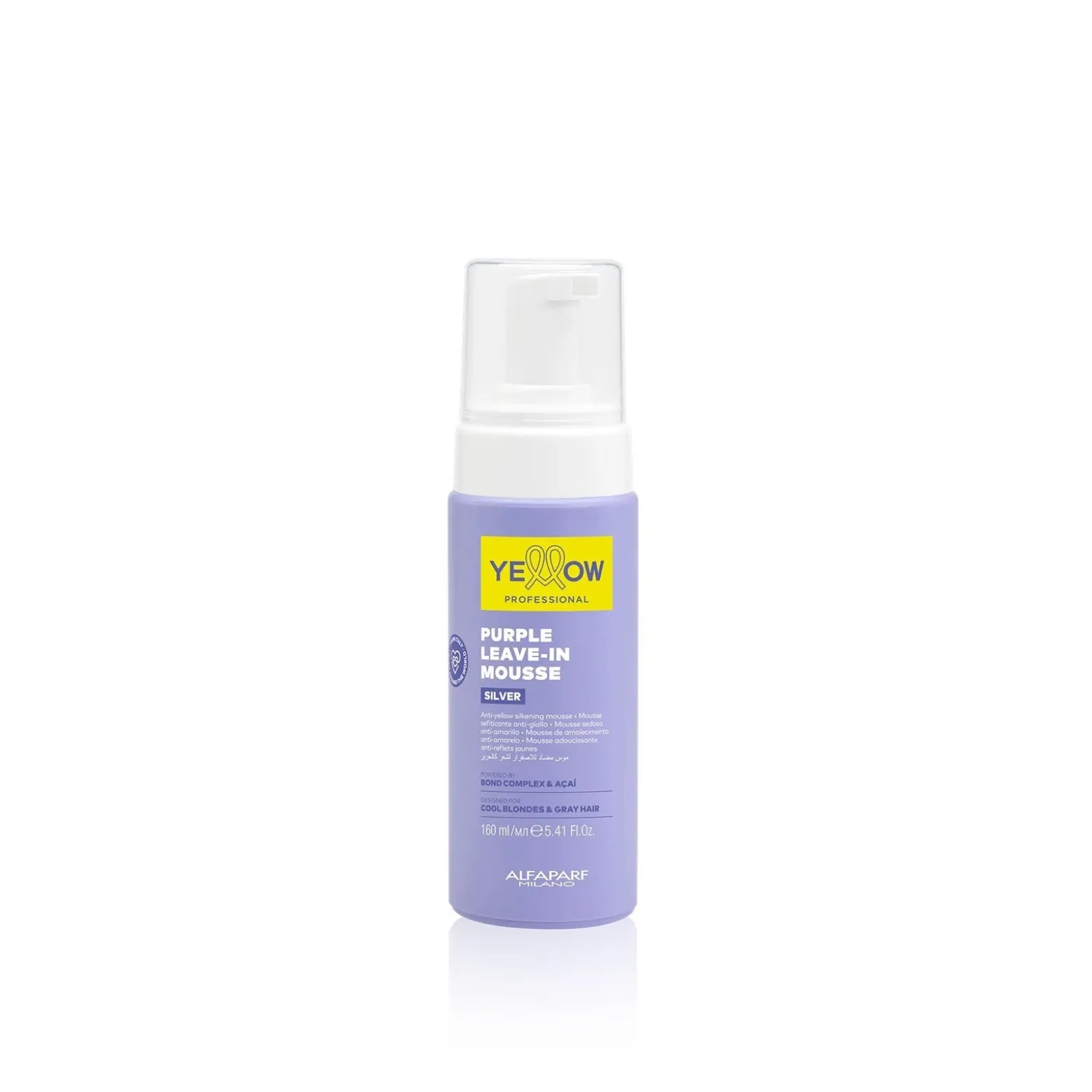 Yellow Professional Silver Purple Leave-In Mousse 160ml (5.41floz)