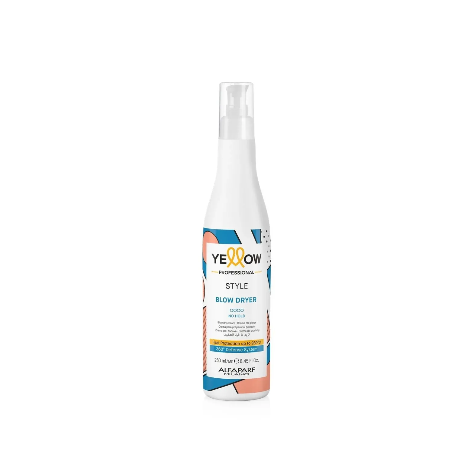Yellow Professional Style Blow Dryer Cream 250ml (8.45floz)