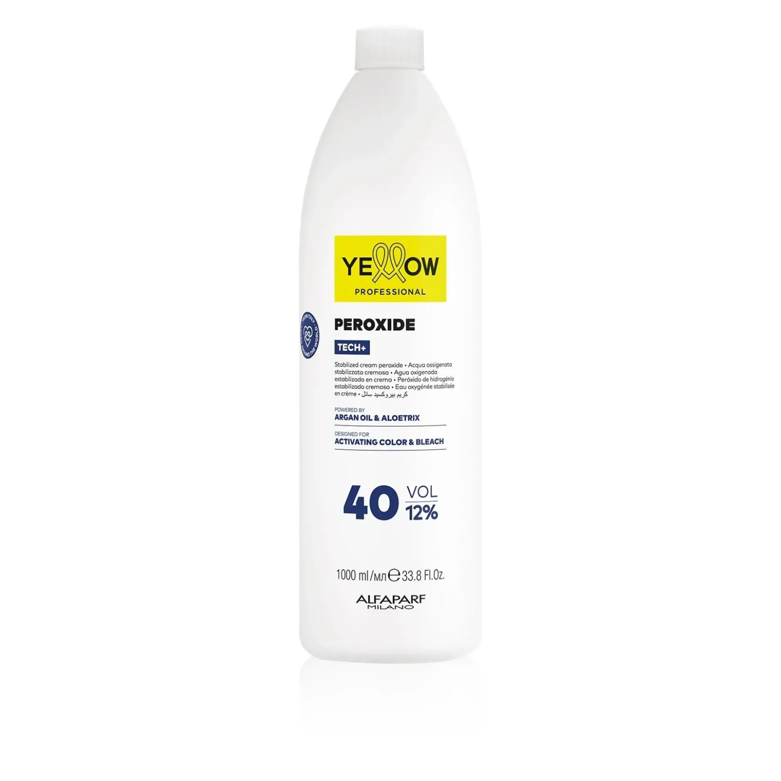Yellow Professional Tech+ Stabilized Peroxide Cream 40 Vol 1L (33.8floz)