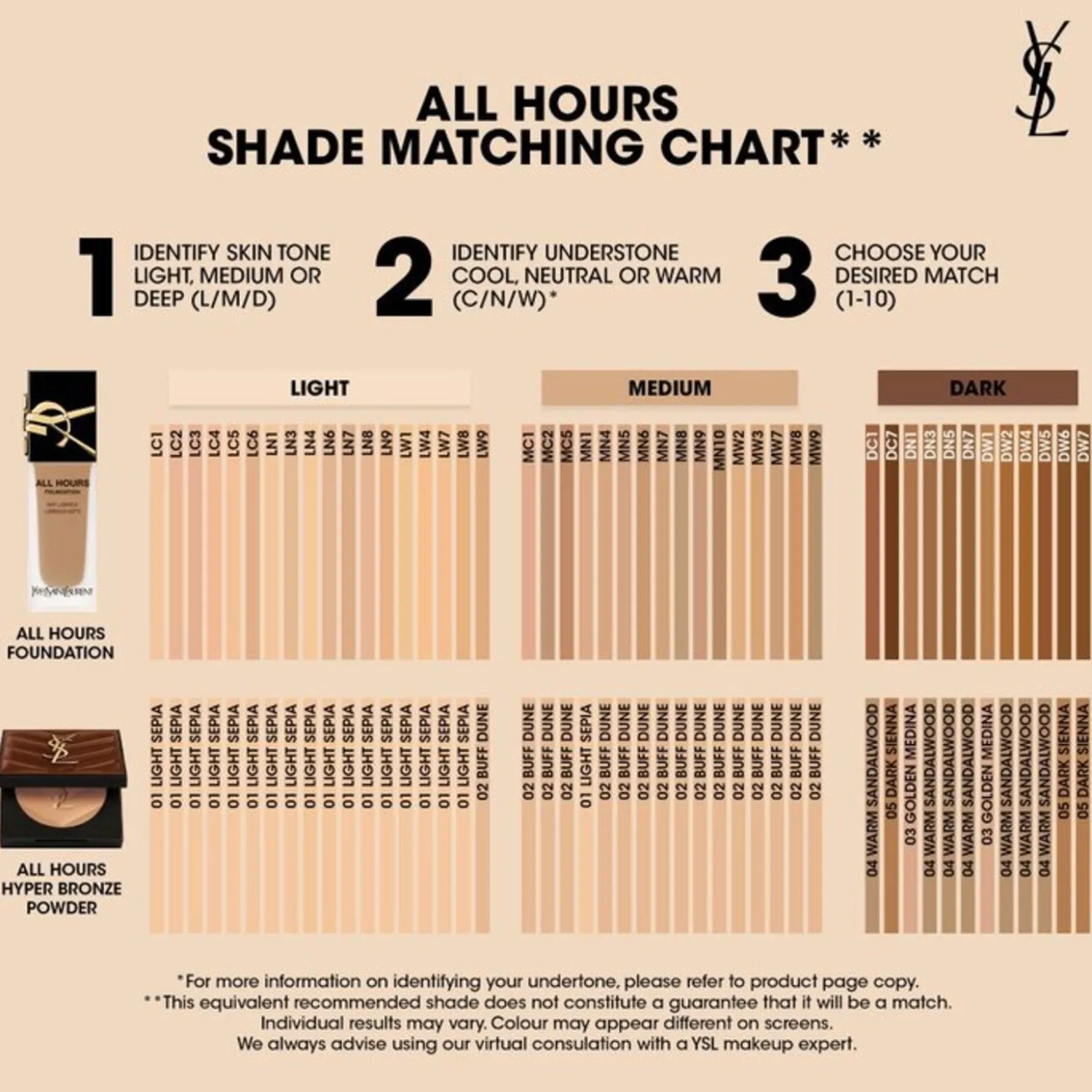 Yves Saint Laurent All Hours Hyper Bronze Powder 02 Buff Dune 7.5g (0.26oz)