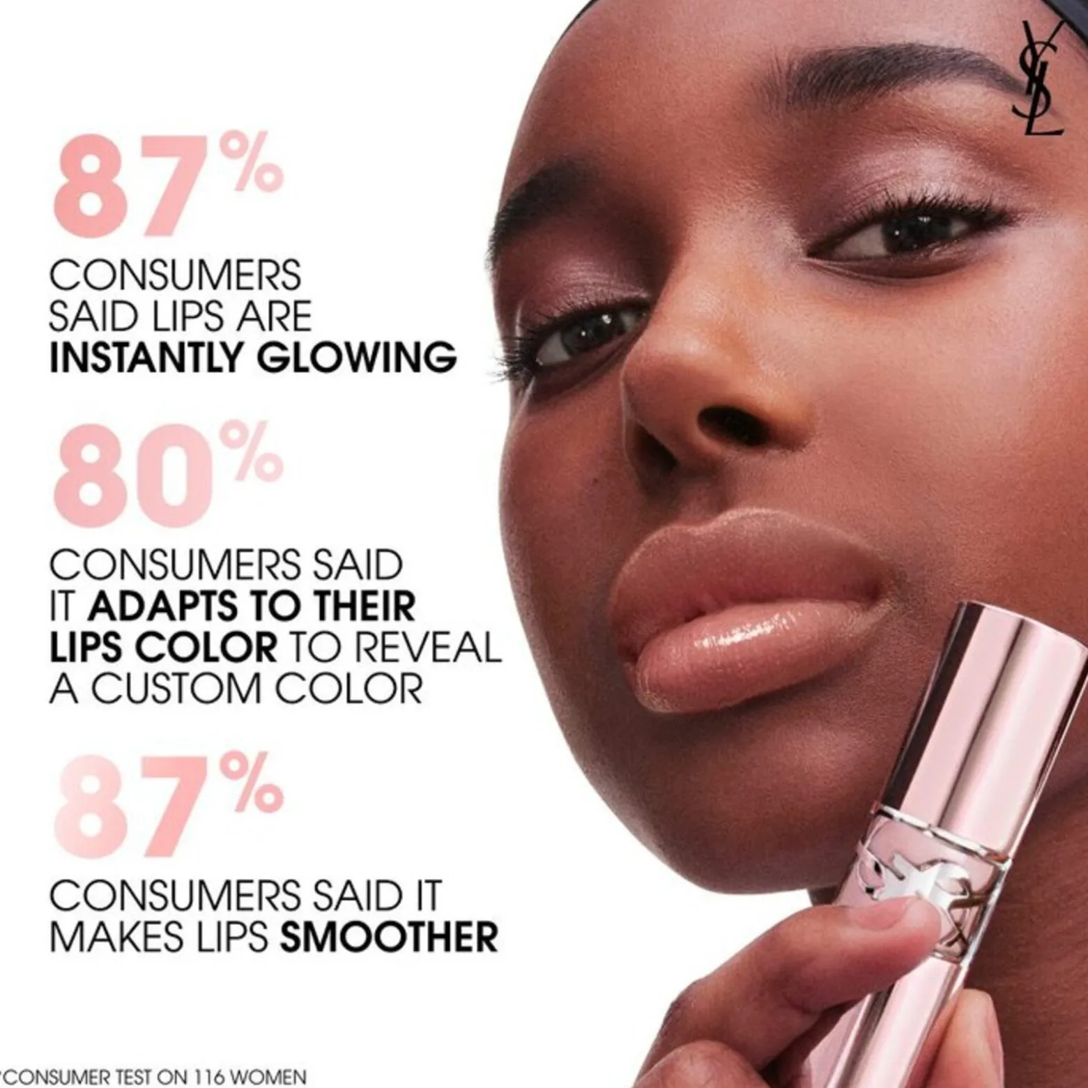 Yves Saint Laurent Loveshine Candy Glow Sheer-Shine Color & Care Lip Balm 44B Nude Lavallière 3.1g (0.10oz)