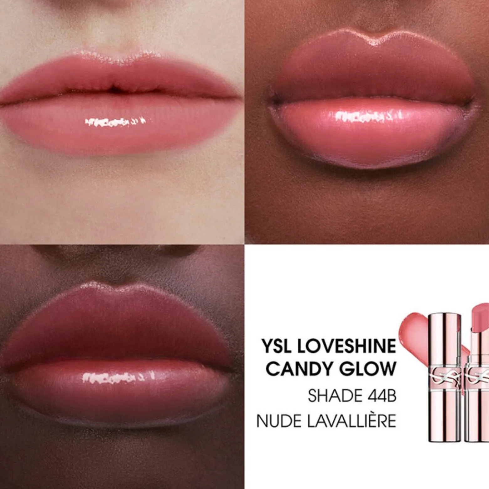 Yves Saint Laurent Loveshine Candy Glow Sheer-Shine Color & Care Lip Balm 44B Nude Lavallière 3.1g (0.10oz)