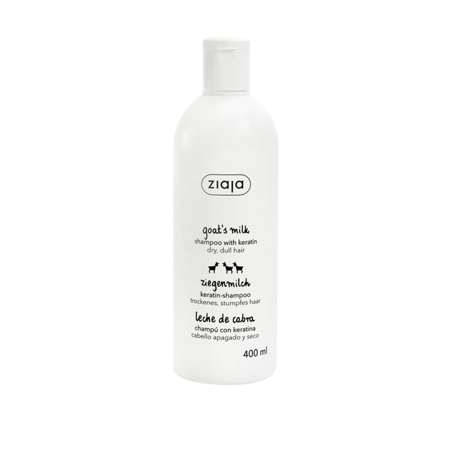 Ziaja Goat's Milk Strengthening Shampoo with Keratin 400ml (14.1 fl oz)