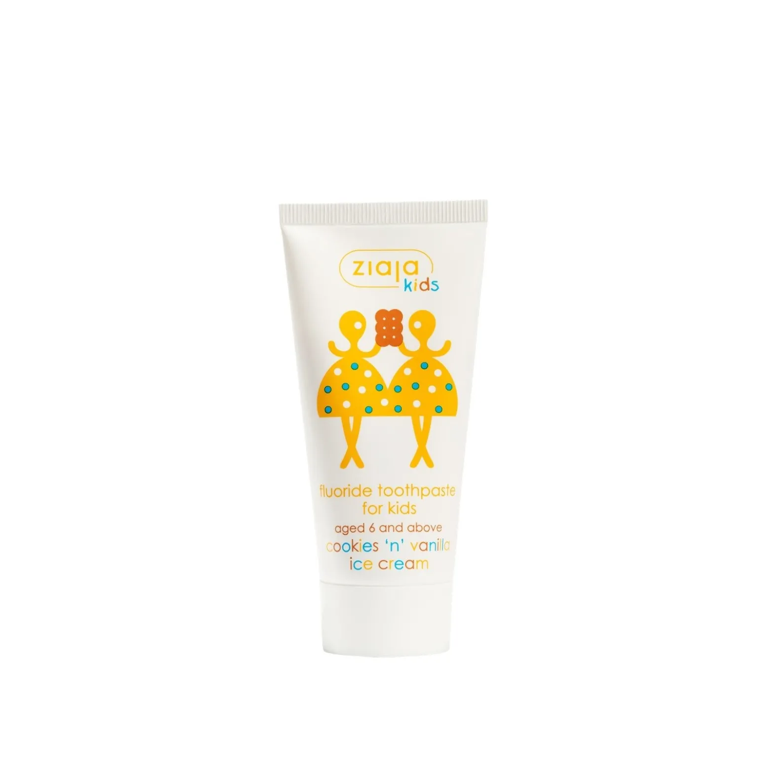 Ziaja Kids Fluoride Toothpaste for Kids Cookies 'n' Vanilla Ice Cream 50ml (1.7floz)