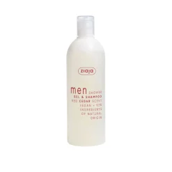 Ziaja Men Shower Gel & Shampoo Red Cedar 400ml (14.1floz)